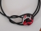 Bouton rouge noir blanc - 1 -