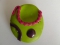 Bague Ethnique vert anis-fuschia