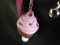 Bijoux de sac Cup cake-cookies rose