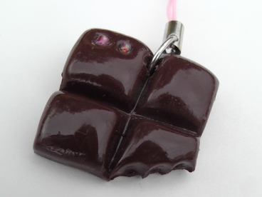 Bijoux de téléphone chocolat croqué scrap rose