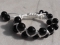 shamballa double noir et blanc